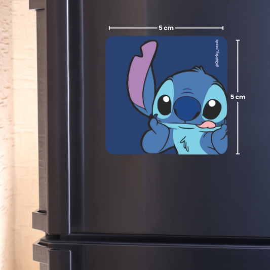Stitch Watching - Fridge Magnet