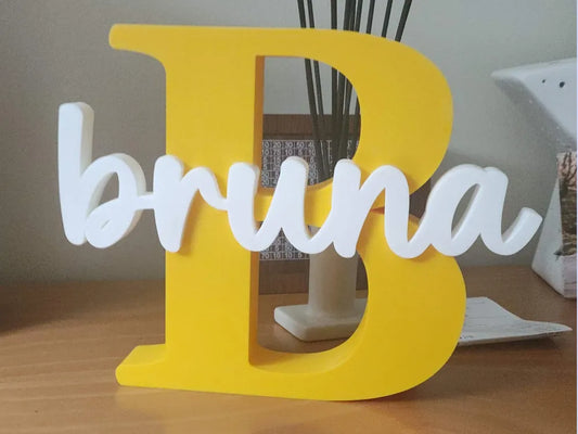 3D Printed Name Initial - Personalized