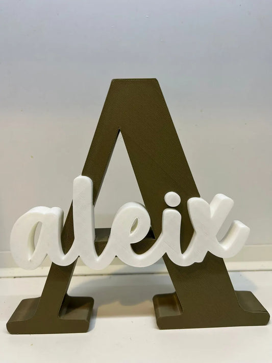 3D Printed Name Initial - Personalized