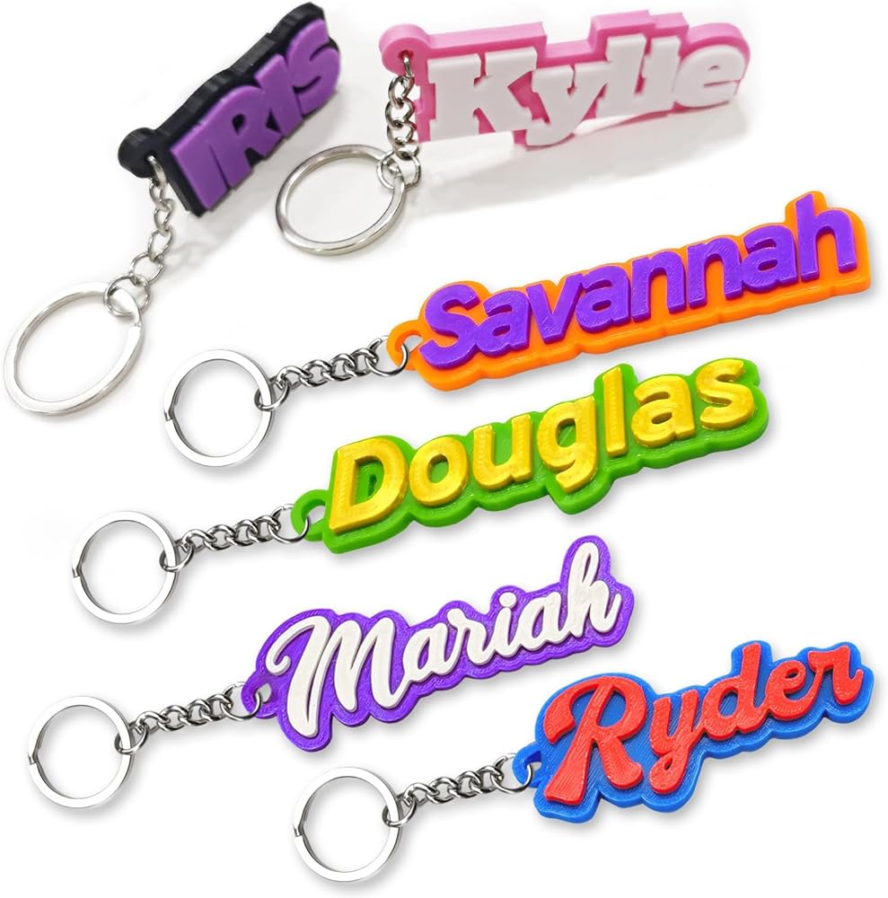 3D Printed Name Keychain - Personalized