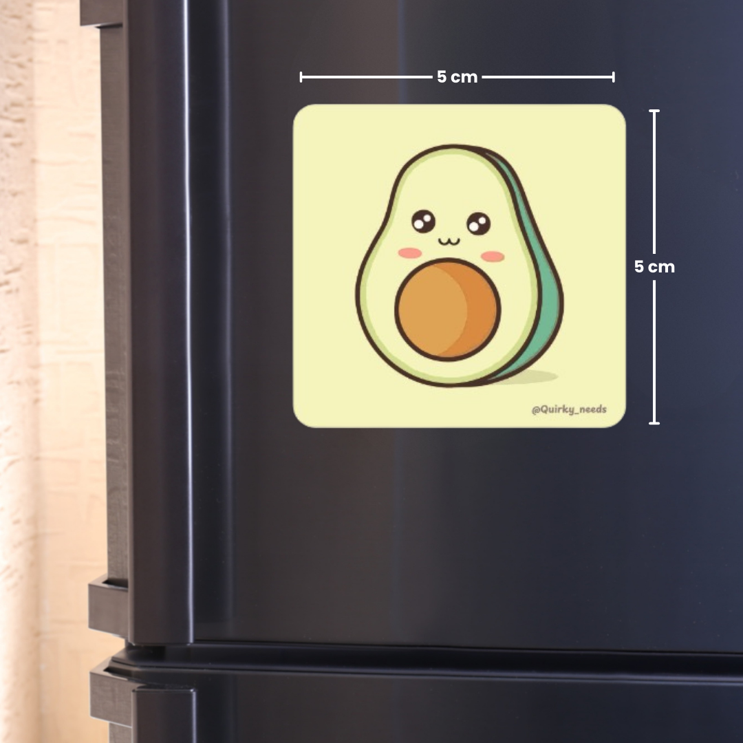 Cute Avocado - Fridge Magnet