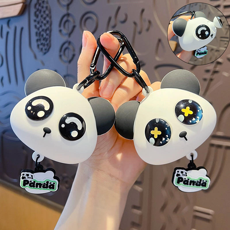 Squeeze Eyes Panda KeyChain