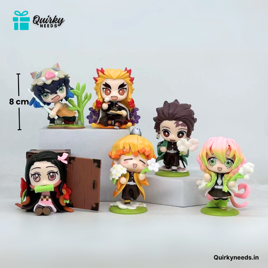 Demon Slayer Flowers Sitting (Detailed, 8-9cm)