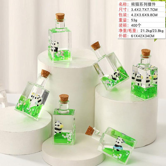 Mini Panda Water Showpiece Bottle
