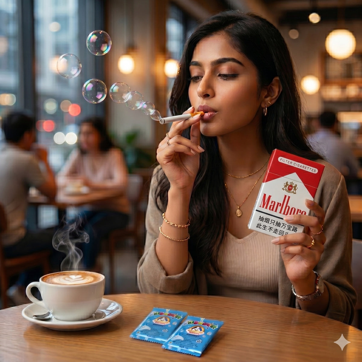 Fake Cigarette Bubble Pack