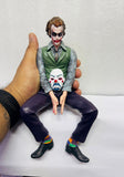 DC Sitting Joker with Mask & Bag - 25 cm, Heavy