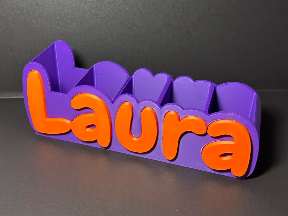 3D Printed Name Pen Stand - Personalized