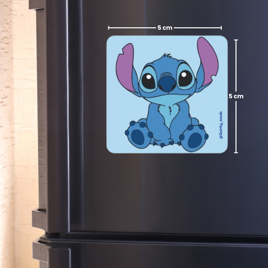 Stitch Sitting - Fridge Magnet